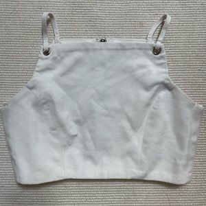 Revolve Superdown White Crop Top Size XS